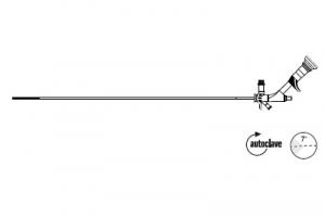 Уретероскоп, 7° направление обзора, отклоненный окуляр, два рабочих канала, 7,5 Фр. x 430 мм