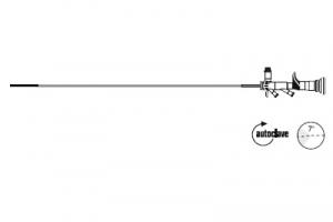 Уретероскоп, 7° направление обзора, прямой окуляр, два рабочих канала, 7,5 Фр. x 430 мм