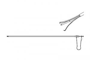 Захватывающие щипцы, три иглы, 3,5 x 400 мм, с каналом 1,1 мм