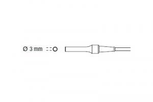 ВЧ-кабель, монополярные, 3,5 м длина, для инструментов с штыревым коннектором диаметром 3 мм, для ВЧ-установок Olympus UES-30/40, Erbe International, Valleylab нового поколения, Bovie и Bowa 