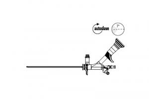 Компактный цистоскоп, 7° направление обзора, 7,9 Фр. x 160 мм, 4,2 Фр. канал, 45° угол окуляра