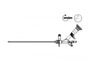 Операционный телескоп, 7° направление обзора, 11 Фр. x 220 мм, 7,5 Фр. канал, 45° угол окуляра
