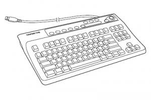 Клавиатура «MAJ-1428», bключая крышку клавиатуры MAJ-1557