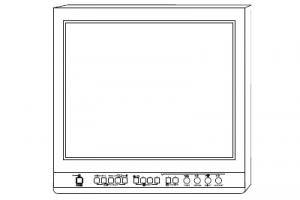 Монитор «OEV191H», жидкокристаллический экран тонкоплёночной технологии (LCD), 19 дюймов