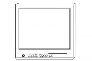 Монитор «OEV191», жидкокристаллический экран тонкоплёночной технологии (LCD), 19 дюймов