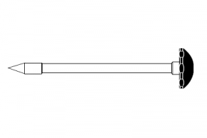Троакар стилет, конический наконечник 80 мм рабочая длина