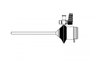 Троакарная трубка, с запорным краном, 80 мм рабочая длина