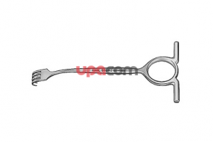 Раневой крючок по WILLIGER, четыре острых зубца, длина 13 см