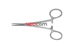 Минизажим «Москит», прямой, очень узкий, длина 10 см