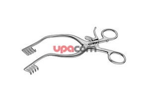 Ранорасширитель по ANDERSON-ADSON, с зубцами 4 x 4, острый, загнутый, длина 20 см